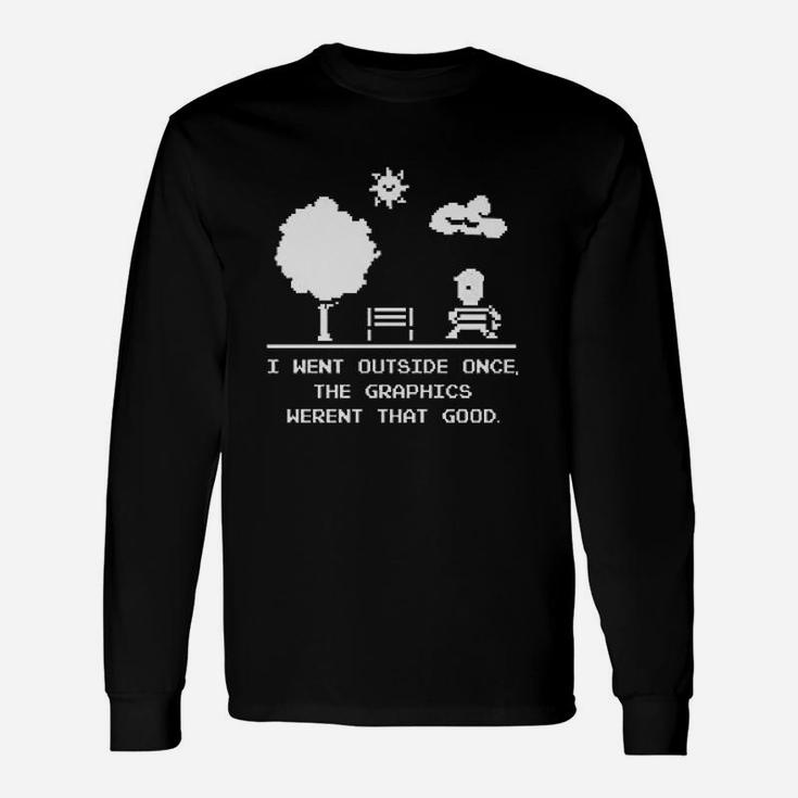 Video Gamer Gaming I Paused My Game I Went Outside Christmas Long Sleeve T-Shirt
