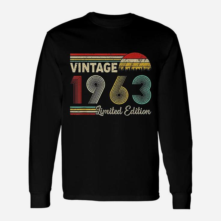 Vintage 1963 Distressed Retro Long Sleeve T-Shirt