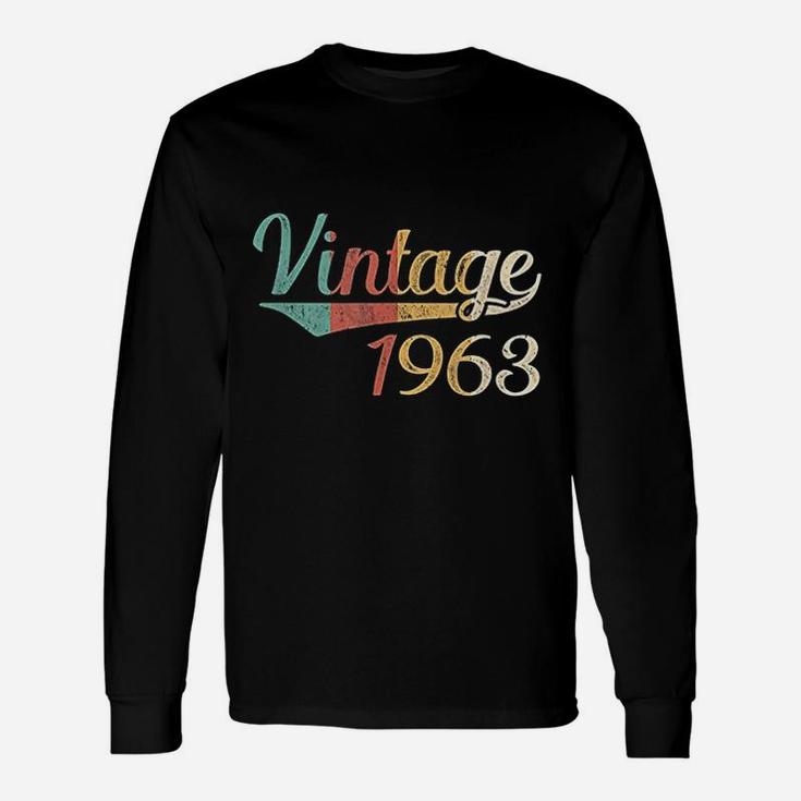 Vintage 1963 Made In 1963 Birthday Long Sleeve T-Shirt