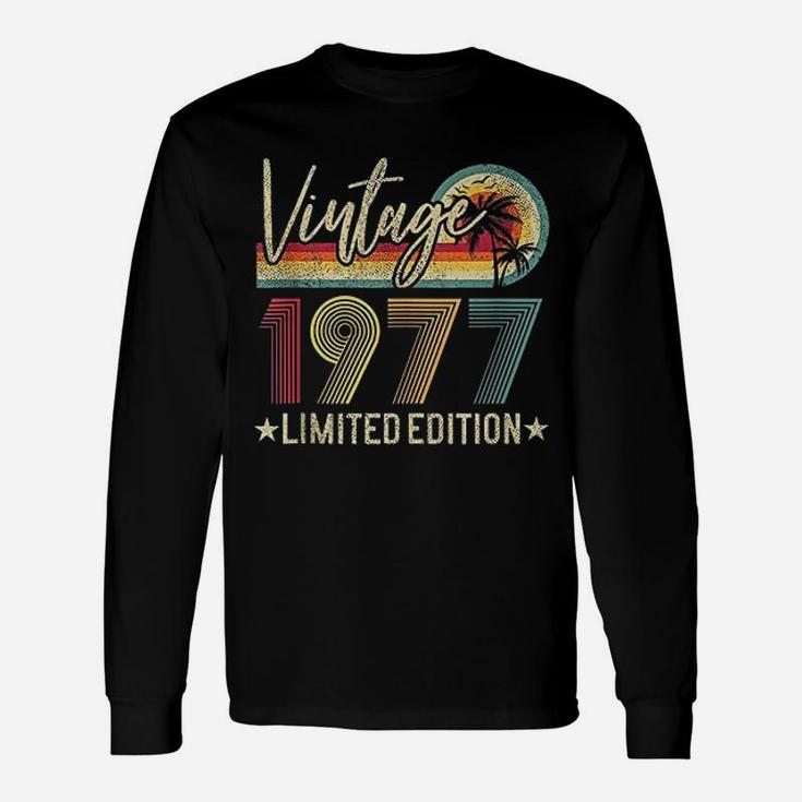Vintage 1977 44th Birthday 44 Years Old Long Sleeve T-Shirt