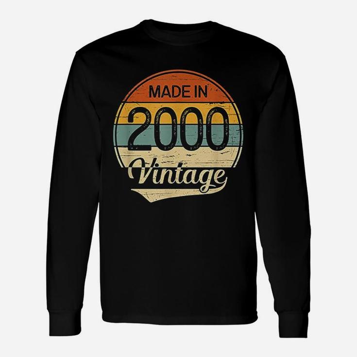 Vintage 2000 Made In 2000 22nd Birthday 22 Years Old Long Sleeve T-Shirt