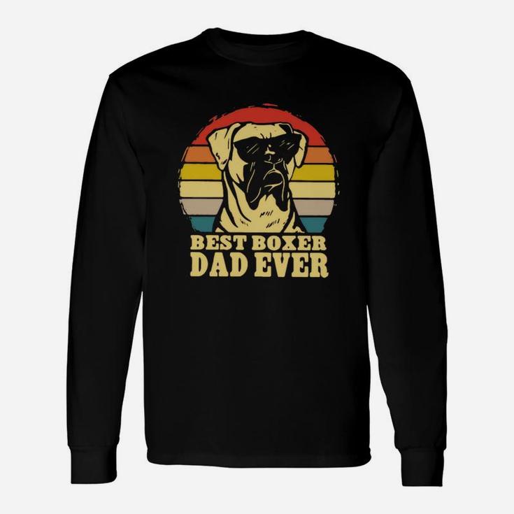 Vintage Best Boxer Dad Ever Father’s Day Long Sleeve T-Shirt