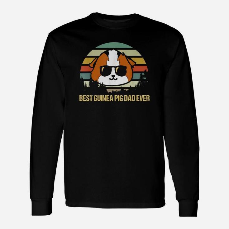 Vintage Best Guinea Pig Dad Ever Father Grandpa Long Sleeve T-Shirt