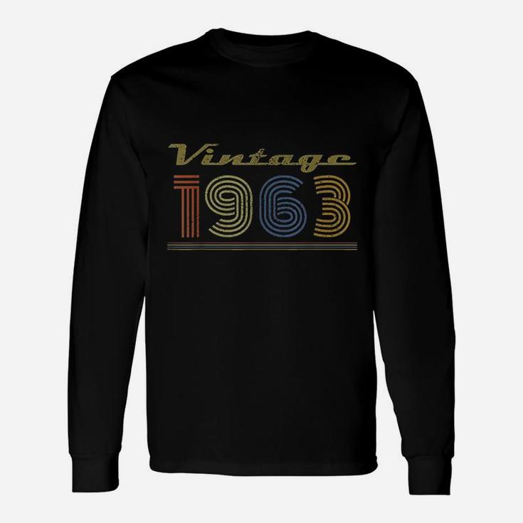 Vintage Born In 1963 Long Sleeve T-Shirt