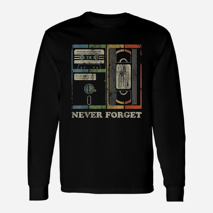Vintage Cool 80s 90s Geeky Nerdy Long Sleeve T-Shirt