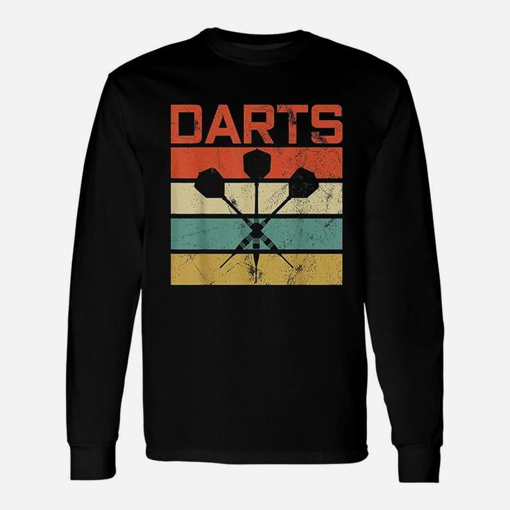 Vintage Darts Board Sports Bar Long Sleeve T-Shirt