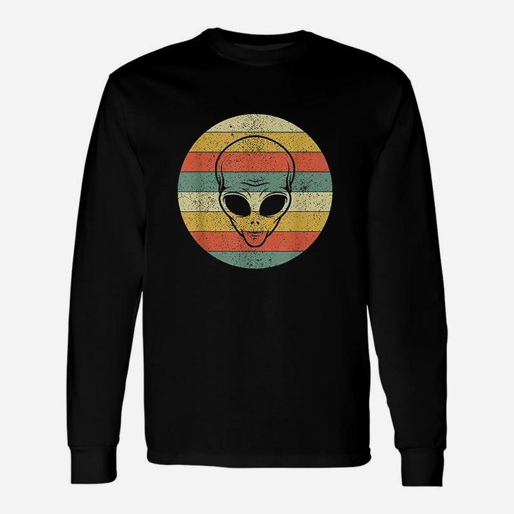 Vintage Distressed Alien Halloween For Space Lover Long Sleeve T-Shirt