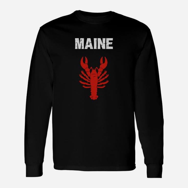 Vintage Maine Lobster Retro Fun T-shirts Long Sleeve T-Shirt