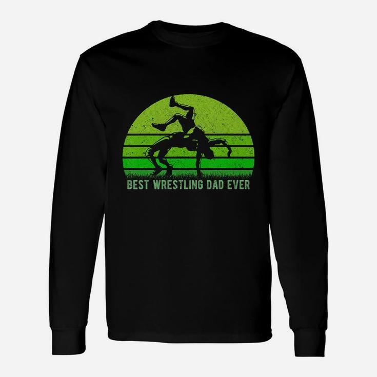 Vintage Retro Best Wrestling Dad Ever Father's Day Tee T-shirt Long Sleeve T-Shirt