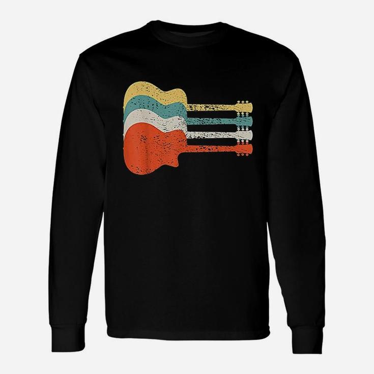 Vintage Retro Guitar Long Sleeve T-Shirt