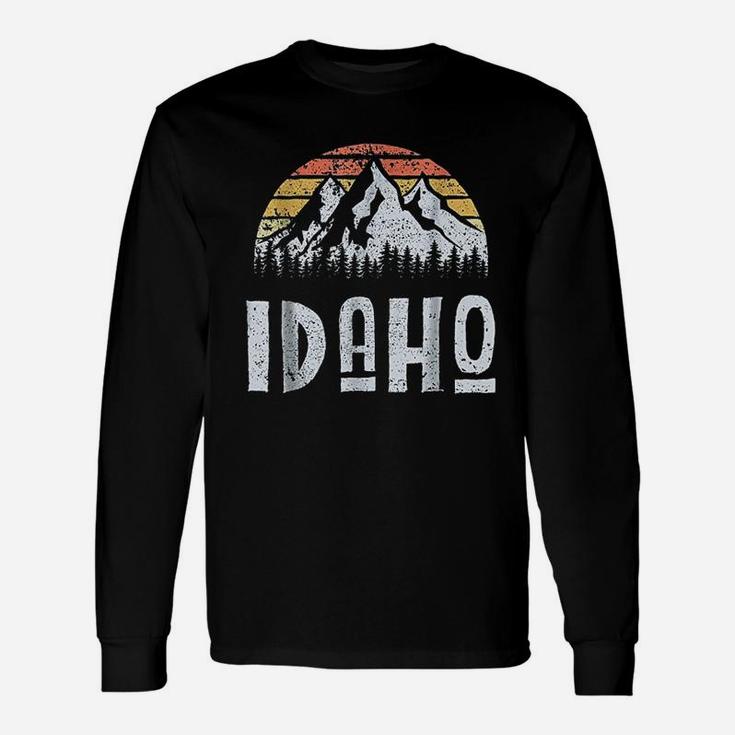 Vintage Retro Id Idaho Long Sleeve T-Shirt