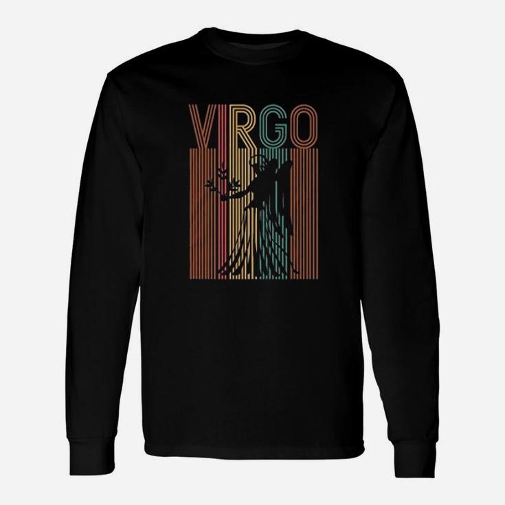 Vintage Virgo Stripes Long Sleeve T-Shirt