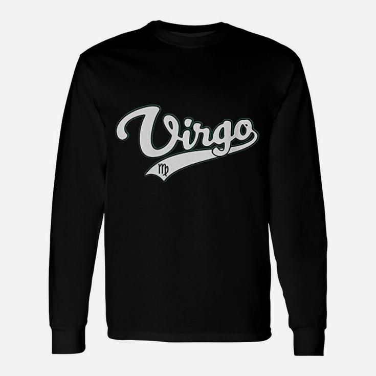 Virgo September Birthday Astrology Vintage Baseball Long Sleeve T-Shirt