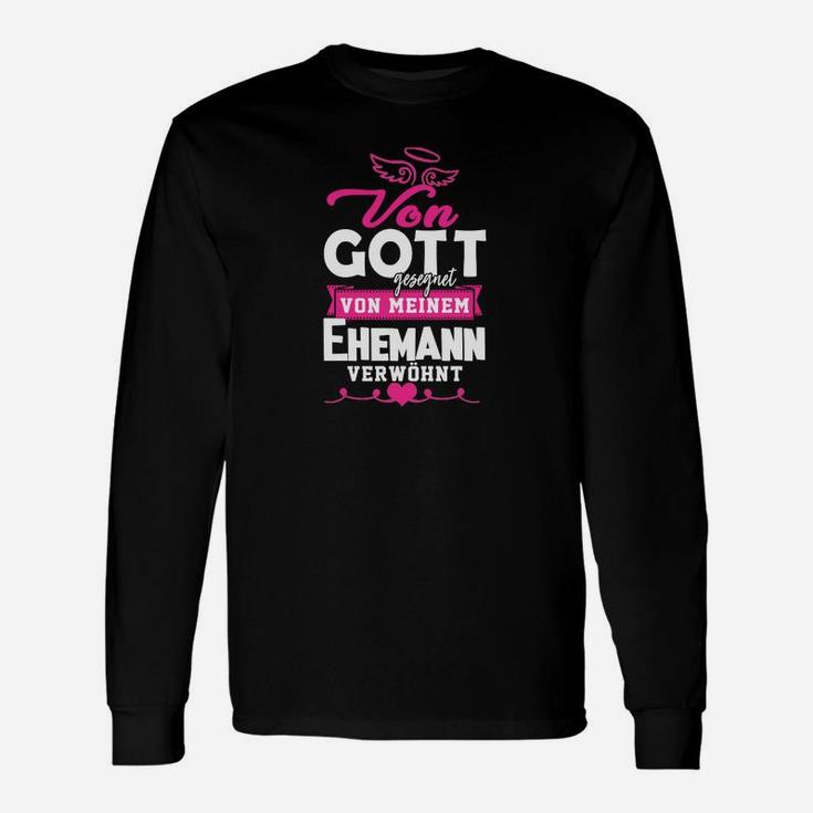 Von Gott Gesegnet Von Meine Ehemann Langarmshirts