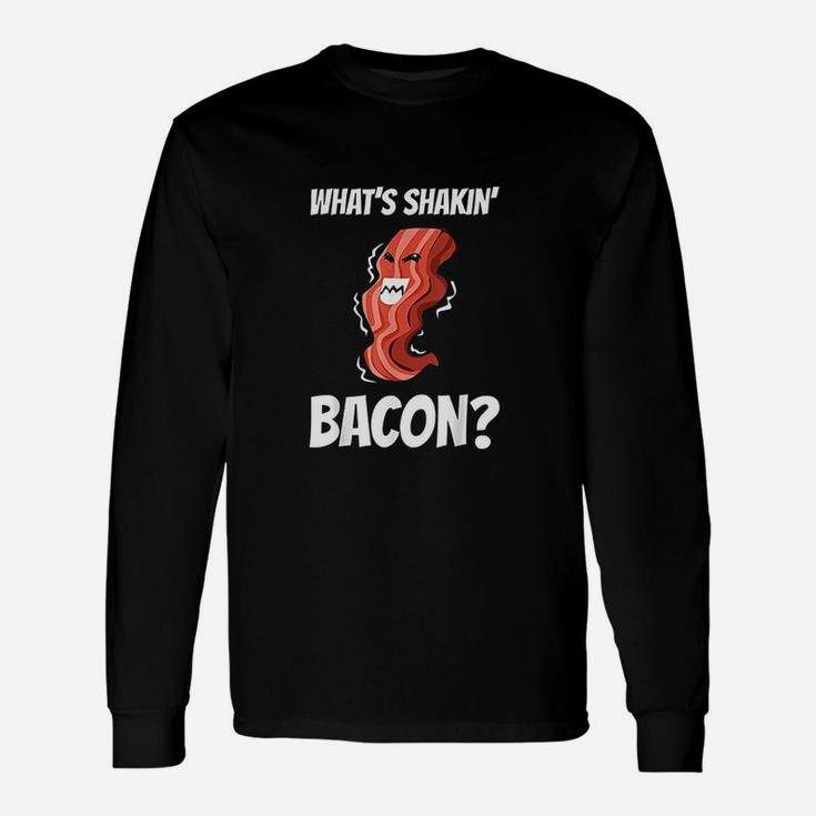 Whats Shakin Bacon Women Meat Eater Bbq Long Sleeve T-Shirt