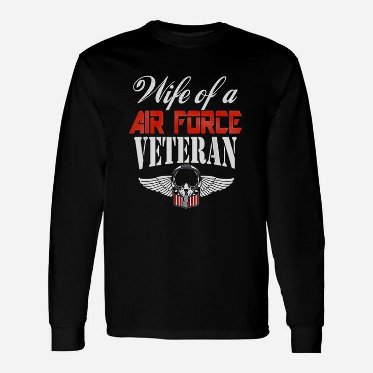 Wife Of Air Force Veteran Long Sleeve T-Shirt