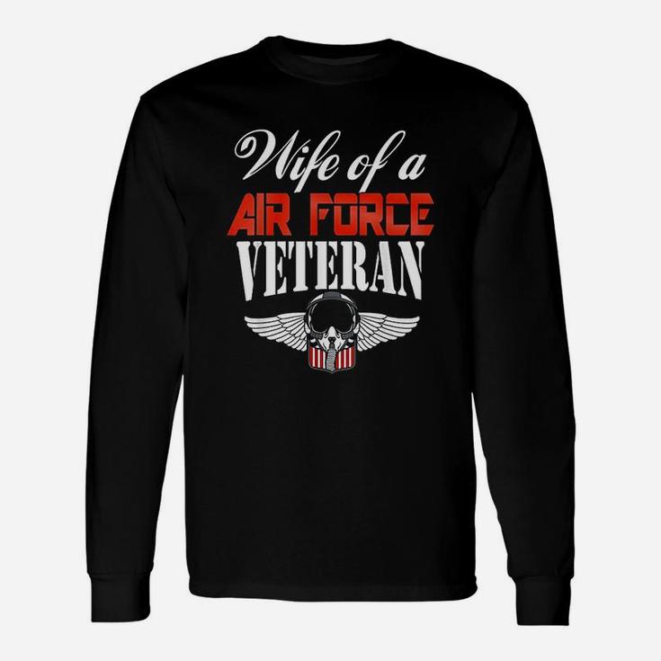 Wife Of Air Force Veteran Women Long Sleeve T-Shirt