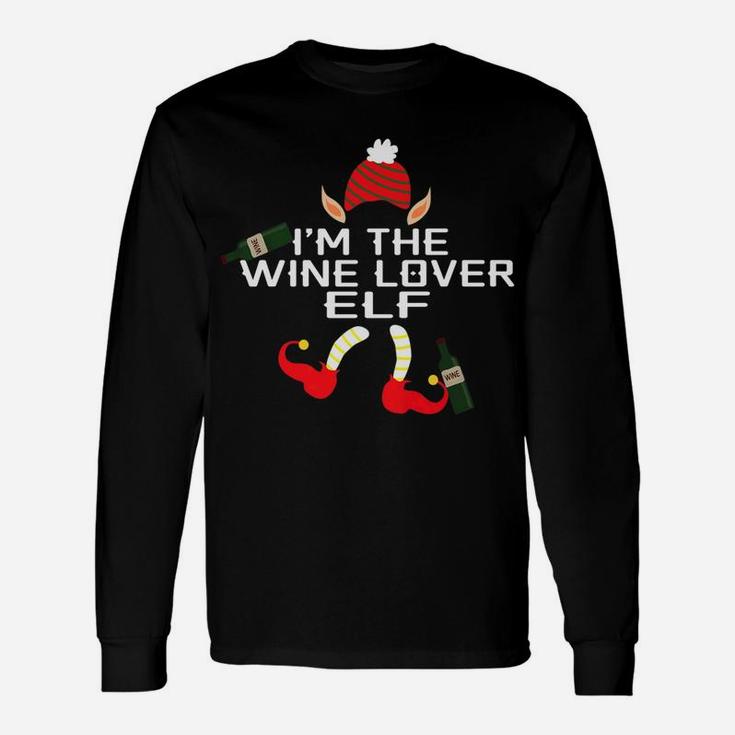 Im The Wine Lover Elf Christmas Long Sleeve T-Shirt