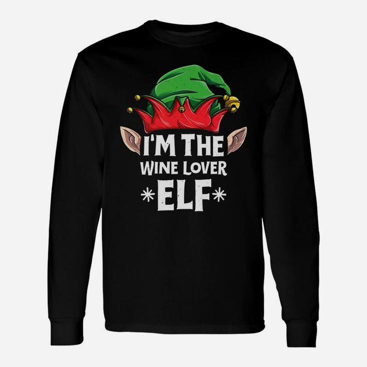 Im The Wine Lover Elf Christmas Matching Tee Long Sleeve T-Shirt