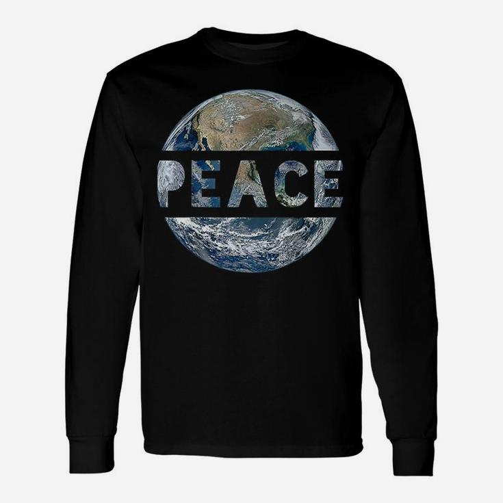 World Peace On Earth Conscious Humanity Love And Kindness Long Sleeve T-Shirt