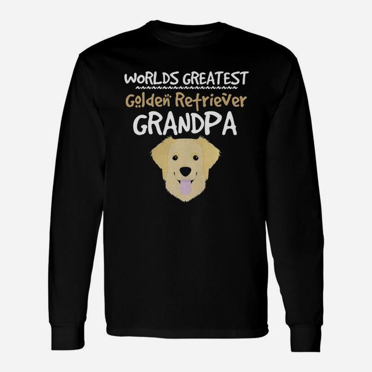 Worlds Greatest Golden Retriever Grandpa Love Shirts Long Sleeve T-Shirt