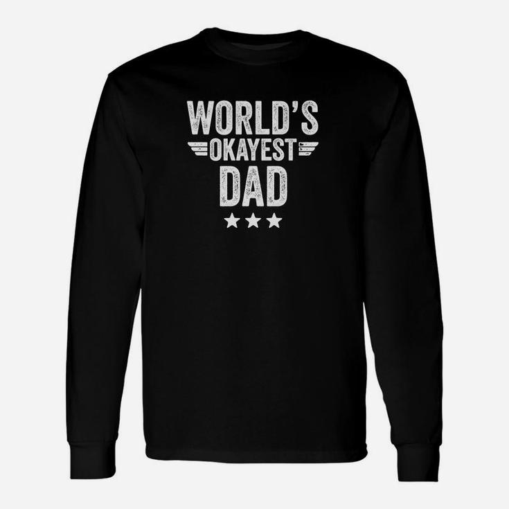 World's Okayest Dad Men's T-shirt By Long Sleeve T-Shirt