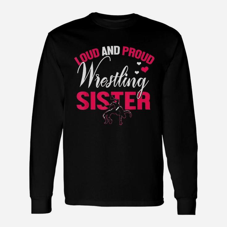 Wrestling Sister Wrestler Sister Women Long Sleeve T-Shirt