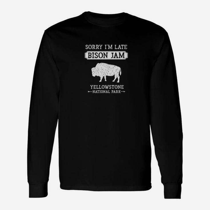 Yellowstone National Park Bison Vintage Long Sleeve T-Shirt