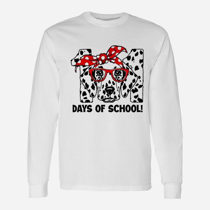 101 Days Of School Dalmatian Dog Long Sleeve T-Shirt