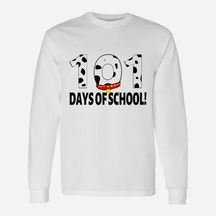 101 Days Of School Dalmatian Dog Long Sleeve T-Shirt