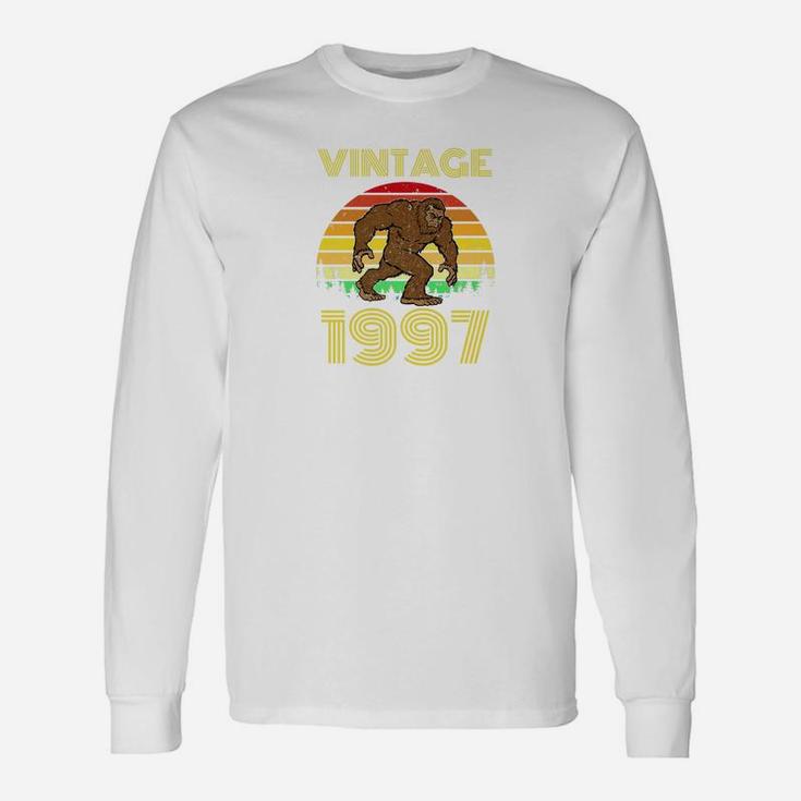 1997 25th Birthday Vintage Bigfoot 25 Years Old Long Sleeve T-Shirt