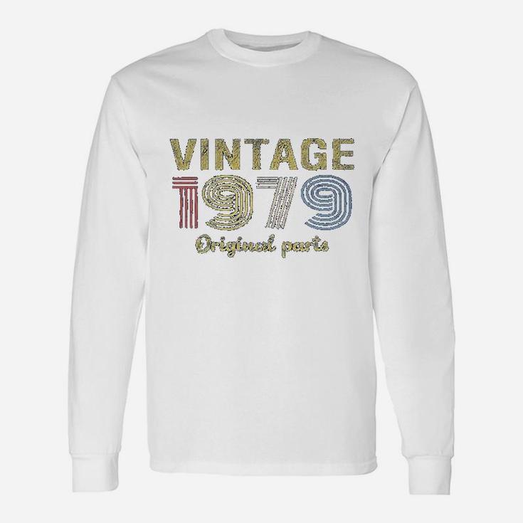 42nd Birthday Retro Birthday Vintage 1979 Original Parts Long Sleeve T-Shirt