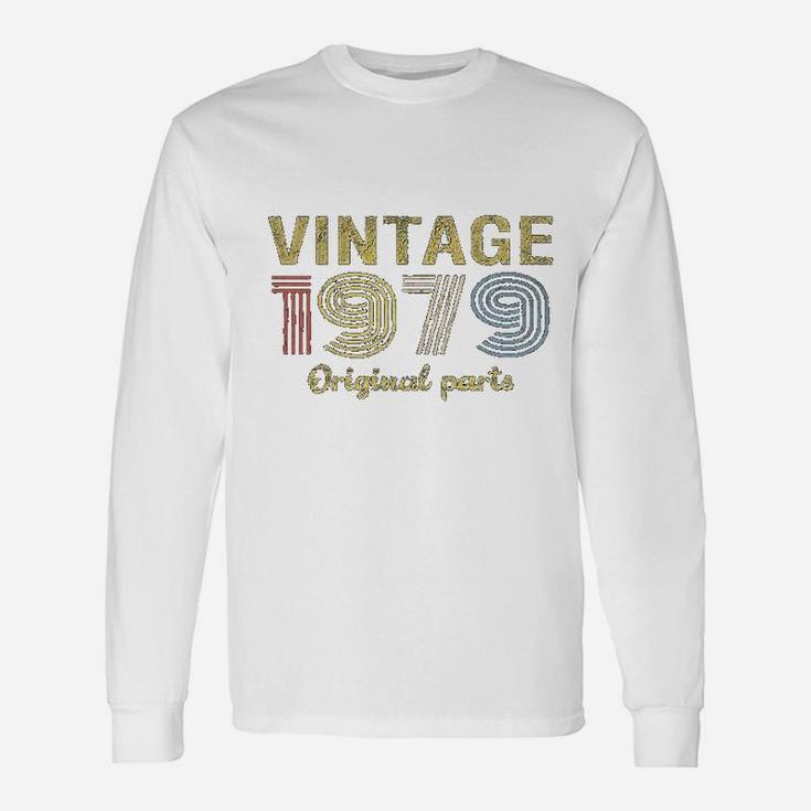42nd Birthday Retro Birthday Vintage 1979 Original Parts Long Sleeve T-Shirt