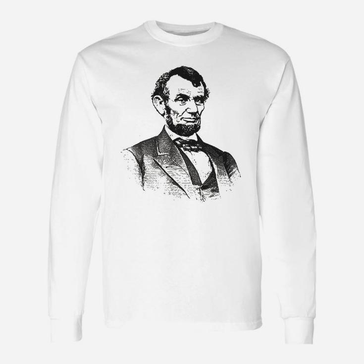 Abraham Lincoln Portrait Vintage Abe Lincoln Long Sleeve T-Shirt