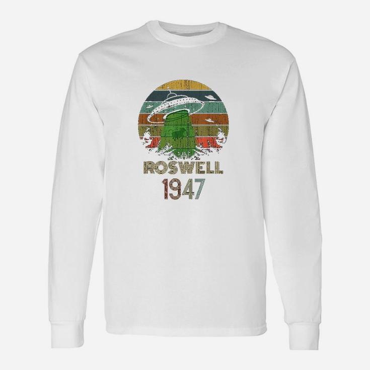 Alien Ufo Custome Abduction Roswell 1947 Space Alien Lover Long Sleeve T-Shirt
