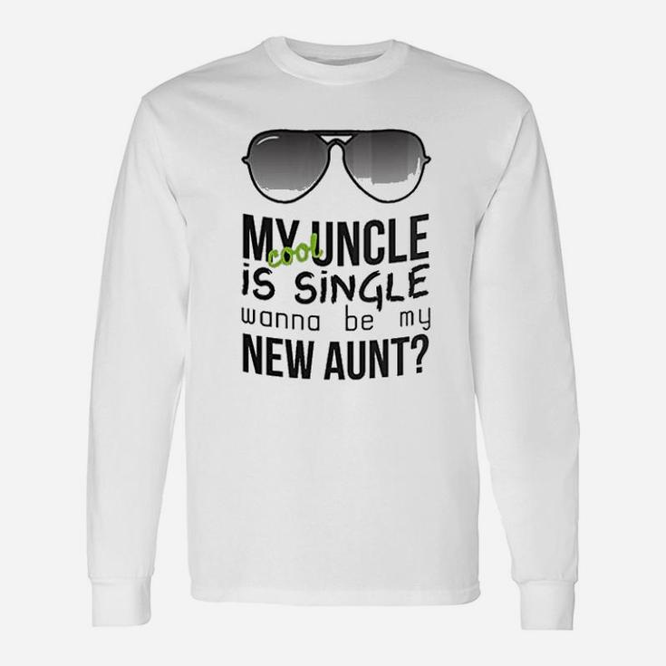 Aunt Uncle Mug Nephew Niece Quote Engagement Couple Long Sleeve T-Shirt