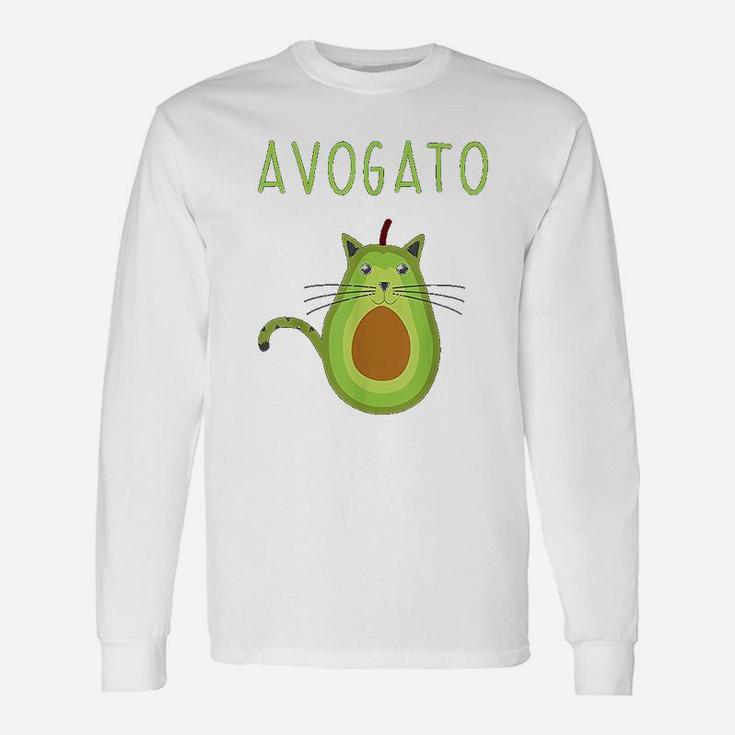 Avogato Cinco De Mayo Cinco De Meow Cat Avocado Long Sleeve T-Shirt