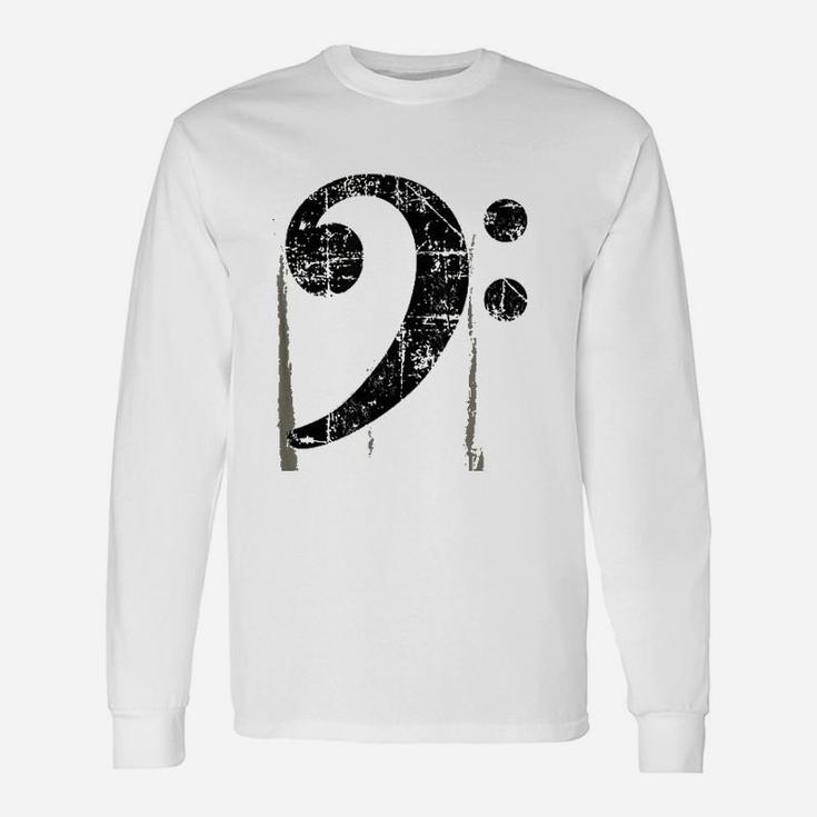 Bass Clef Vintage Long Sleeve T-Shirt