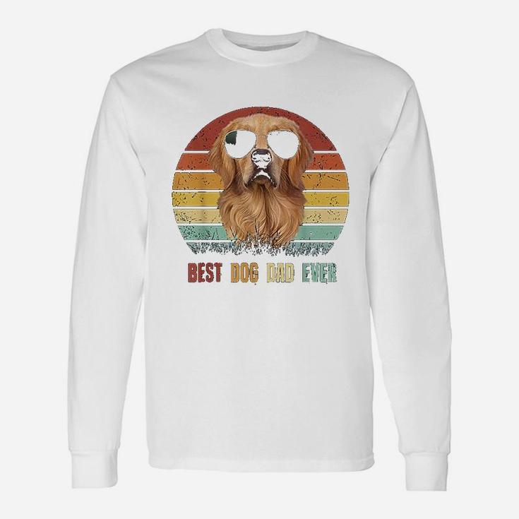 Best Dog Dad Ever Golden Retriever Fathers Day Long Sleeve T-Shirt