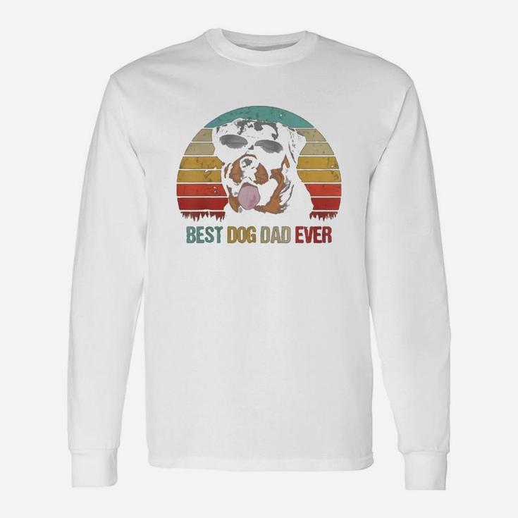 Best Dog Dad Ever Rottweiler Fathers Day For Dad Long Sleeve T-Shirt