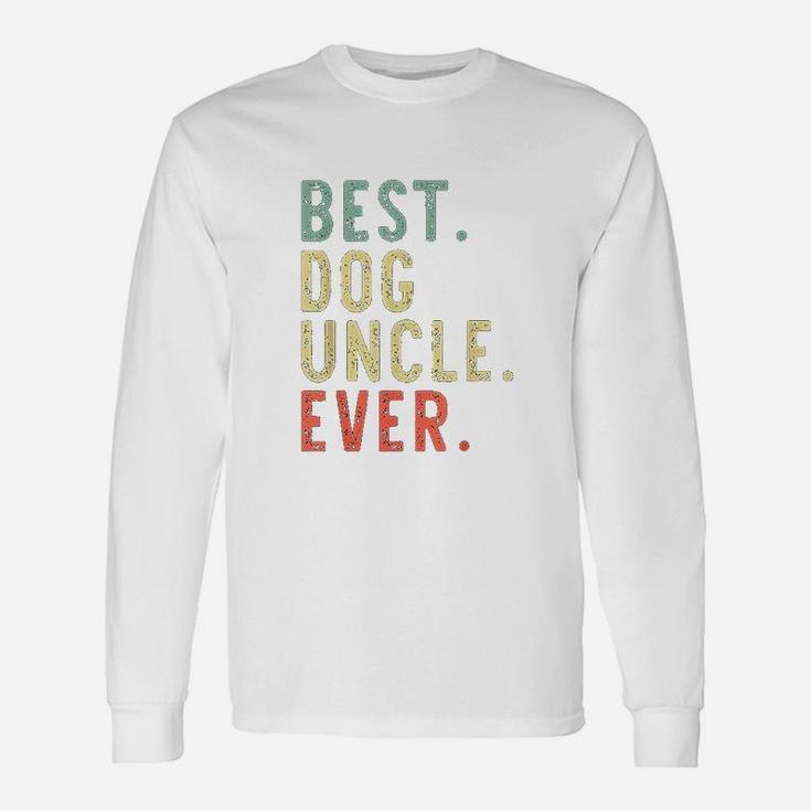 Best Dog Uncle Ever Cool Vintage Christmas Long Sleeve T-Shirt