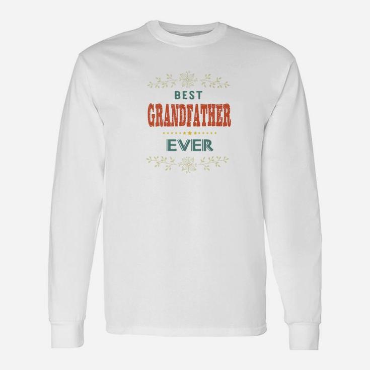 Best Grandfather Ever Farthers Day Grandpa Men Premium Long Sleeve T-Shirt
