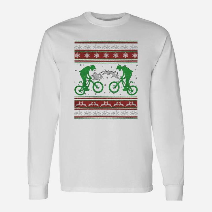 Bicycle Ugly Christmas Sweater Long Sleeve T-Shirt