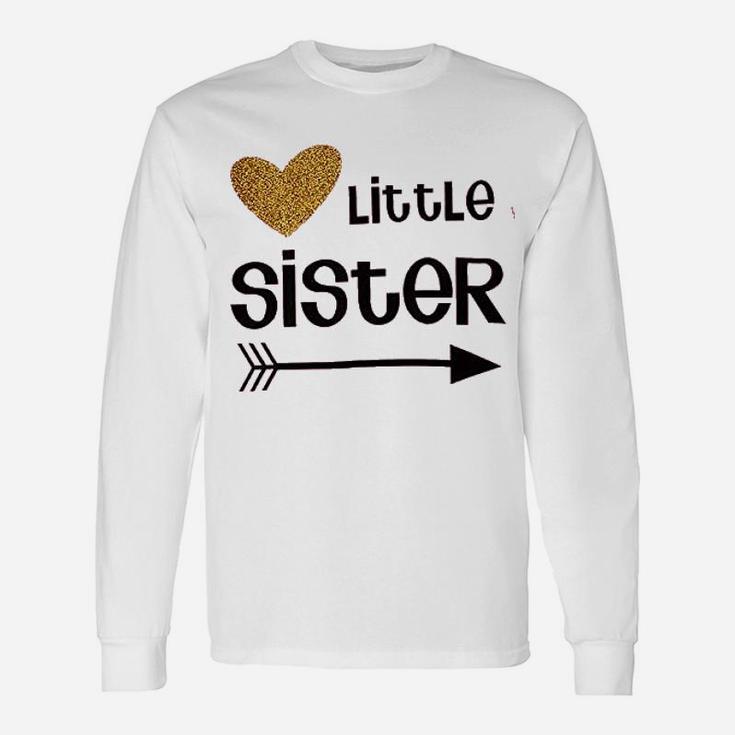 Big Sister And Little Sister Clothing Matching Girls Fitted Long Sleeve T-Shirt
