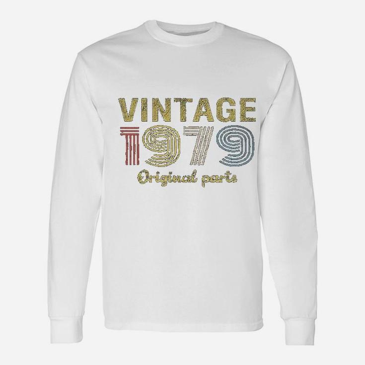Birthday Retro Birthday Vintage 1979 Original Parts Long Sleeve T-Shirt