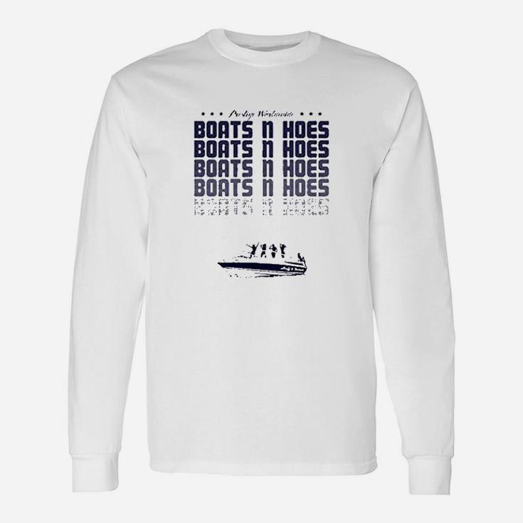 Boats Hoes Boat Step Brothers Dad Boating Long Sleeve T-Shirt
