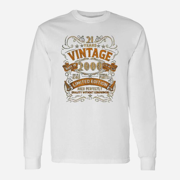 Born In 2000 Vintage 22nd Birthday Party 22 Years Old Long Sleeve T-Shirt