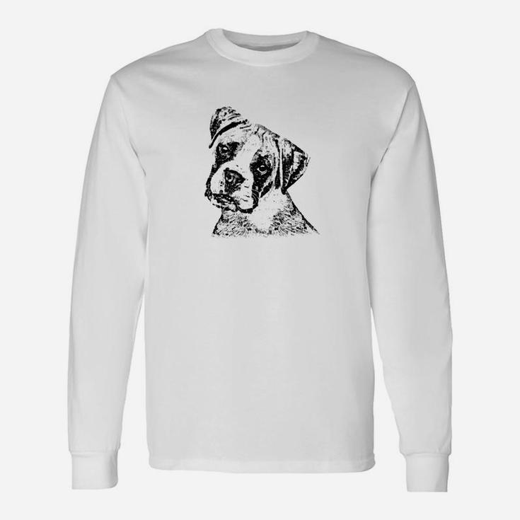 Boxer Retro Vintage Boxer Dogs Lover Long Sleeve T-Shirt