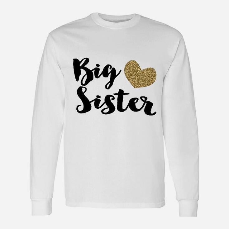 Bump And Beyond Big Sister Gold Big Sister Long Sleeve T-Shirt