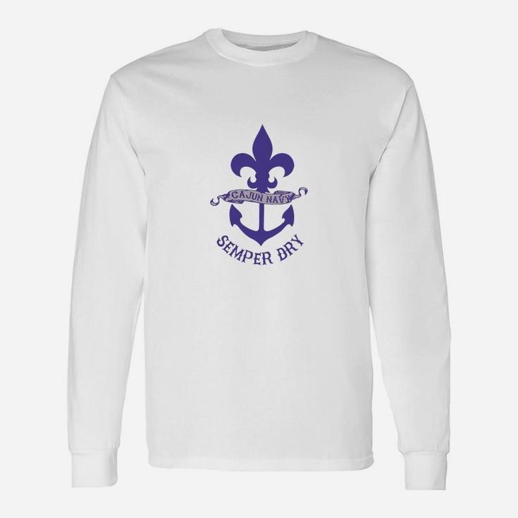 Cajun-navy-semper-dry Long Sleeve T-Shirt